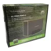 LC-POWER LC-35U3-RAID-2, išorinis 2 x 3,5 colių kietųjų diskų dėklas su RAID, aliuminis, juodas