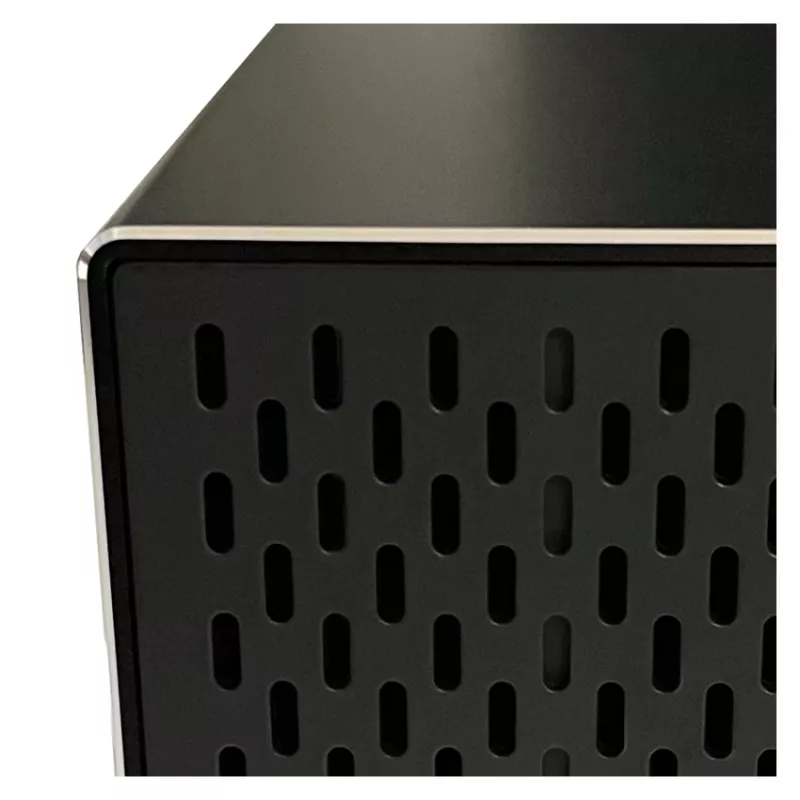 LC-POWER LC-35U3-RAID-2, išorinis 2 x 3,5 colių kietųjų diskų dėklas su RAID, aliuminis, juodas