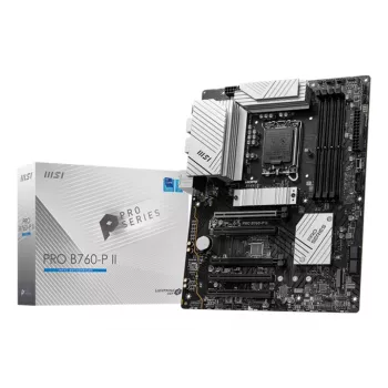 Motininė plokštė MSI PRO B760-P II ATX – Intel B760, LGA 1700, DDR5, 4x DIMM, 256 GB, 2.5Gb LAN, HDMI 2.1, 2x M.2