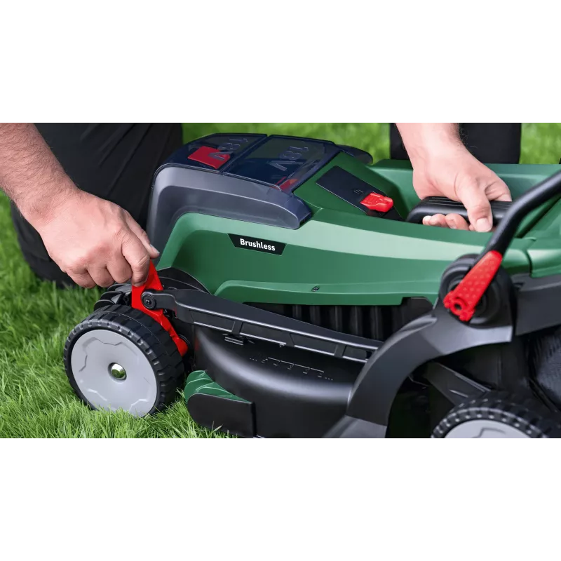 Bosch 37-550 baterijinis vejapjovė užvedama pėsčiomis, juoda, žalia