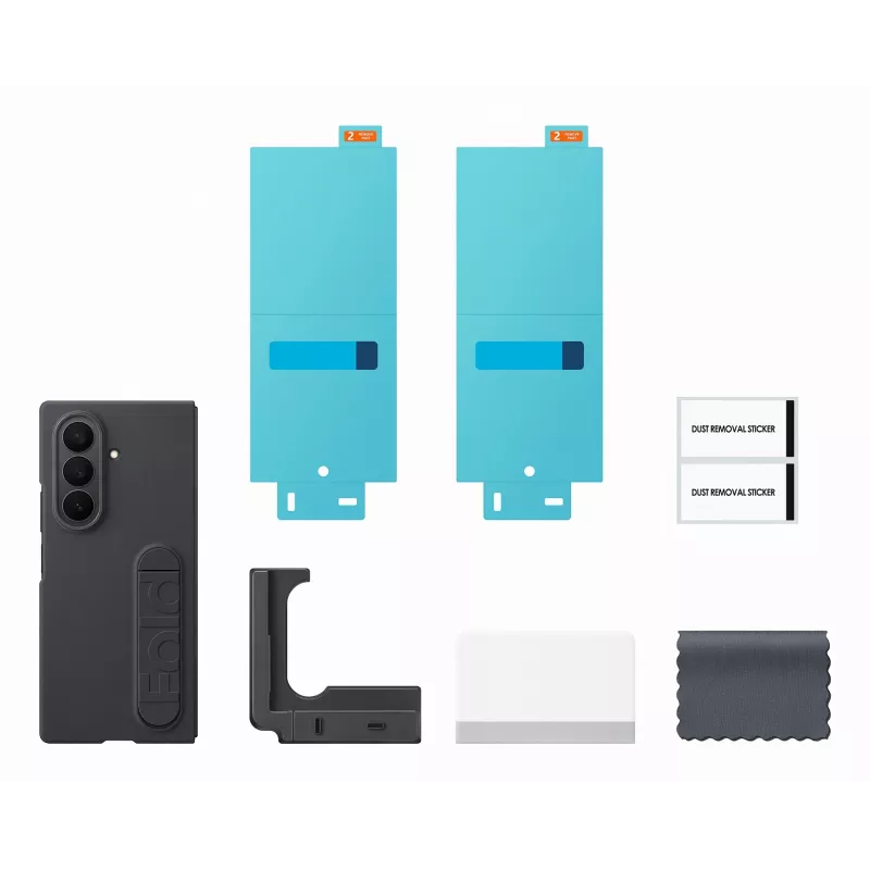 Samsung EF-MF966CBEGWW silikoninis dėklas Samsung Galaxy Z Fold7 17,4 cm (6,85 colio) Juodas