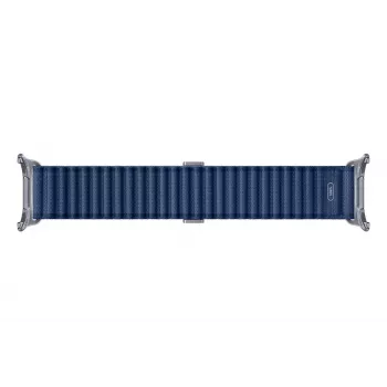 Samsung Trail Band Galaxy Watch Ultra dirželis, mėlynas, titano, nailono, nerūdijančio plieno
