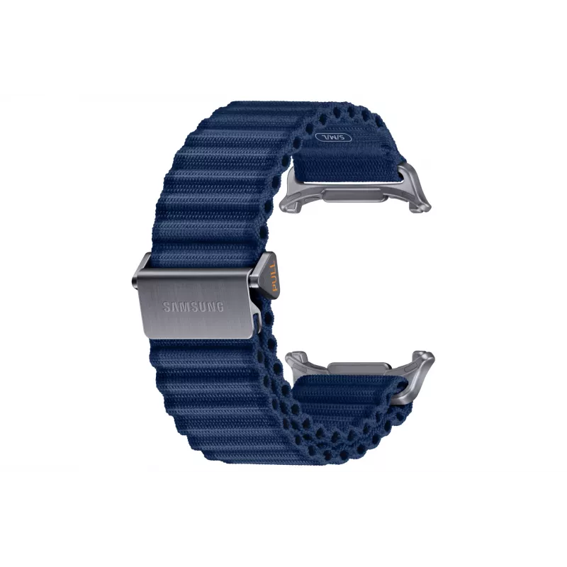 Samsung Trail Band Galaxy Watch Ultra dirželis, mėlynas, titano, nailono, nerūdijančio plieno