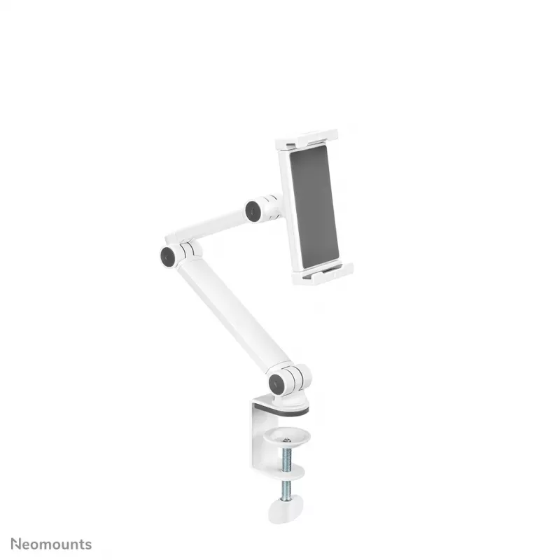 Neomounts DS15-545WH1 Laikiklis planšetei su spaustuku 4.7-12.9 col. - universalus - pilnas judesys
