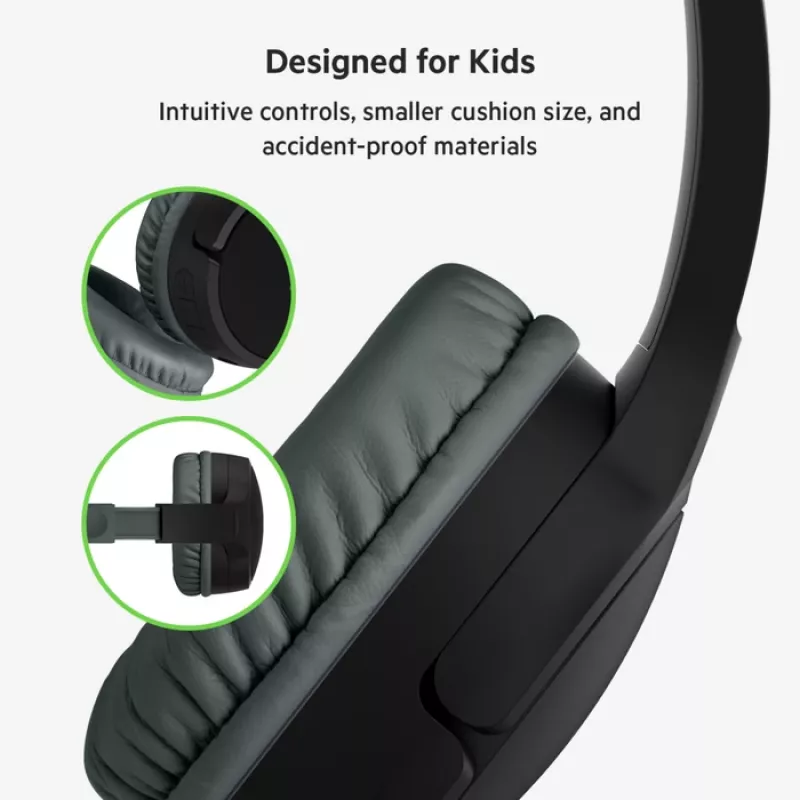 BELKIN Ausinės Vaikams Soundform Mini – Belaidės Stereo Ausinės – Juodos
