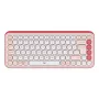 LOGITECH belaidė klaviatūra - Pop Icon Keys - Rožinė ir Balta Qwerty UK