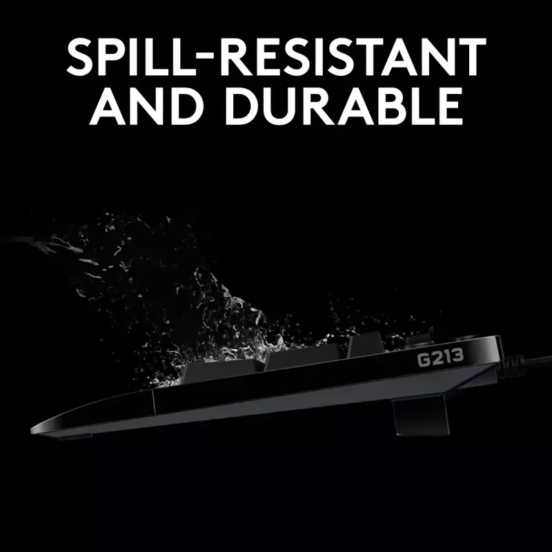 Žaidimų klaviatūra Logitech G G213 Prodigy pilno dydžio RGB LED laidas
