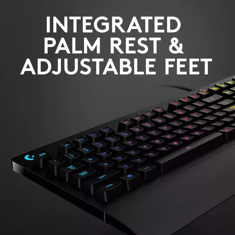 Žaidimų klaviatūra Logitech G G213 Prodigy pilno dydžio RGB LED laidas