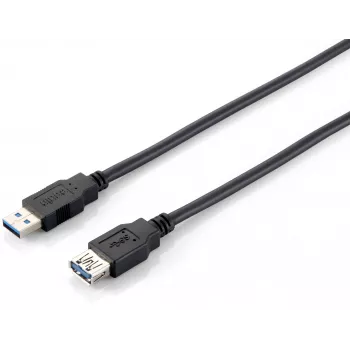 Equip USB 3.0 tipo A ilginimo laidas, vyriškas į moterišką, 2 m, juodas