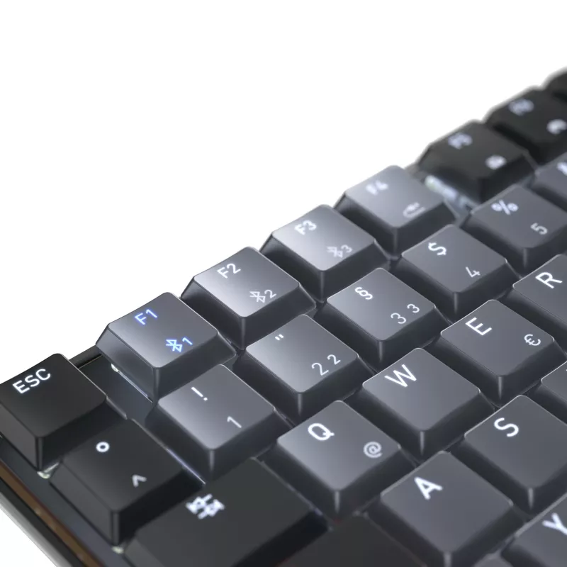 CHERRY KW 550 MX LP klaviatūra Home/Office USB + Bluetooth QWERTZ vokiška juoda
