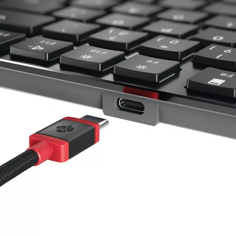CHERRY KW X ULP 2.0 MINI klaviatūra, namams/biurui, USB + RF belaidė + Bluetooth, QWERTZ vokiškas išdėstymas, juoda