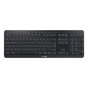 CHERRY Stream Ultimate klaviatura namams ir biurui USB + RF belaidė + Bluetooth QWERTZ vokiška juoda