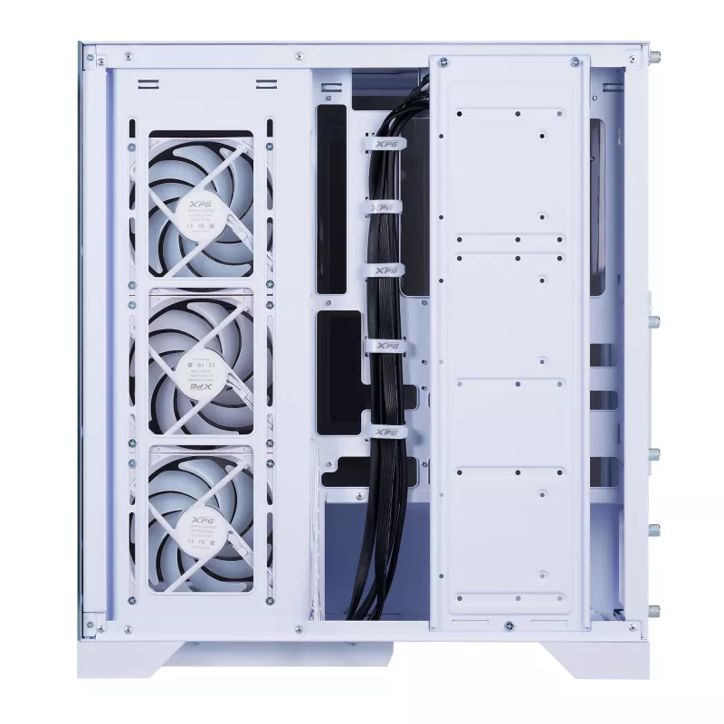 Korpusas XPG INVADER X BTF White, Midi Tower, ATX, SPCC, grūdintas stiklas