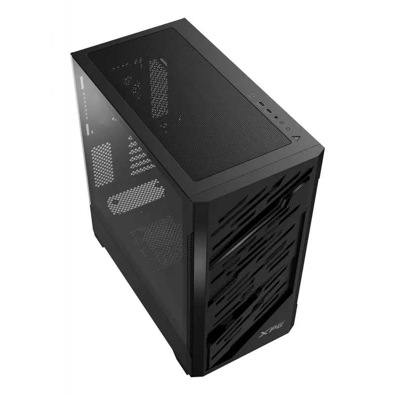 XPG STARKER AIR BTF Midi Tower Juodas, korpusas, ATX, EATX, micro ATX, Mini-ITX, SPCC, grūdintas stiklas