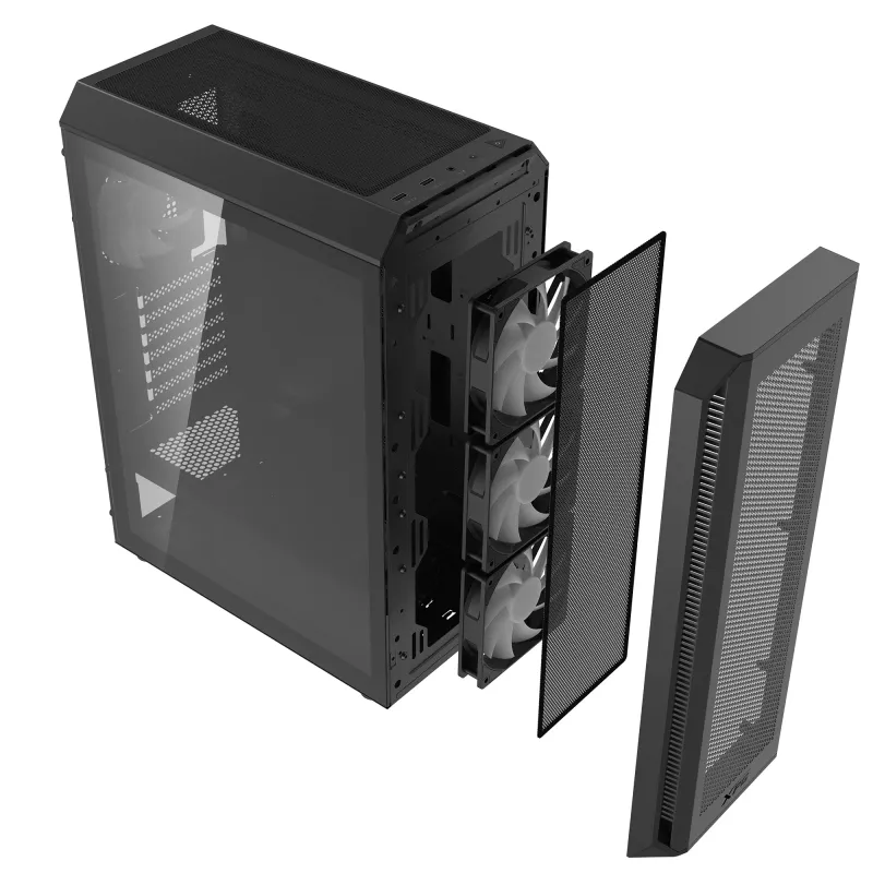 Korpusas XPG VALOR AIR PLUS Midi Tower Juodas