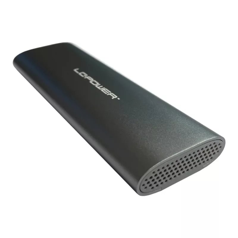 LC-Power M.2 SSD išorinis dėklas (NVMe ir SATA), USB 3.2 Gen.2x1, aliuminis - LC-M2-C-MULTI-2