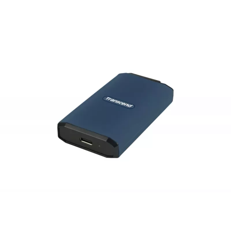 TRANSCEND SSD ESD410C nešiojamas diskas 1TB USB-C / A tamsiai mėlynas