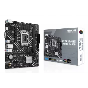 ASUS PRIME H610M-K ARGB Intel H610 LGA 1700 micro ATX pagrindinė plokštė