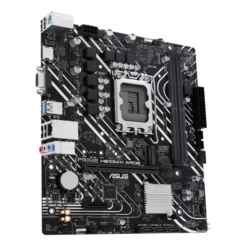 ASUS PRIME H610M-K ARGB Intel H610 LGA 1700 micro ATX pagrindinė plokštė