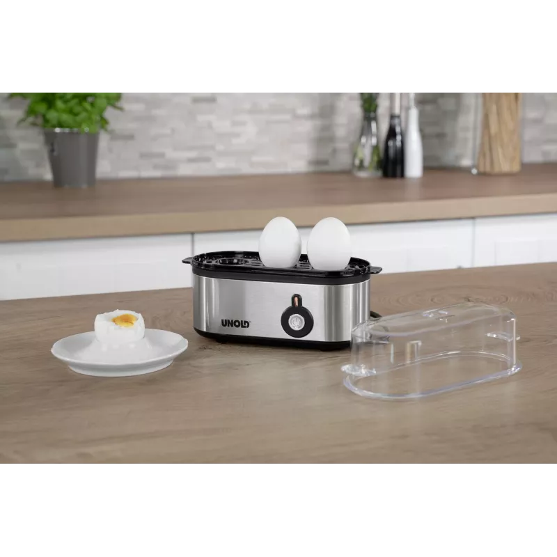 Unold 38610 kiaušinių virimo aparatas 3 kiaušiniams 210 W Nerūdijantis plienas