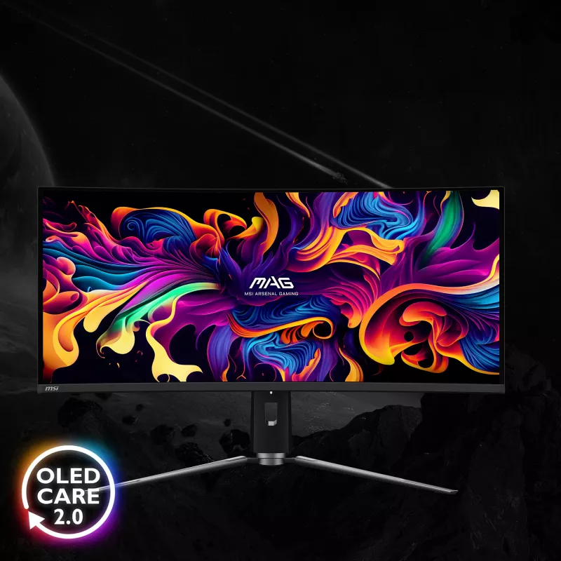 Monitorius MSI MAG 341CQPDE QD-OLED 86,4 cm (34 colių) 3440 x 1440 pikselių UltraWide Quad HD juodas