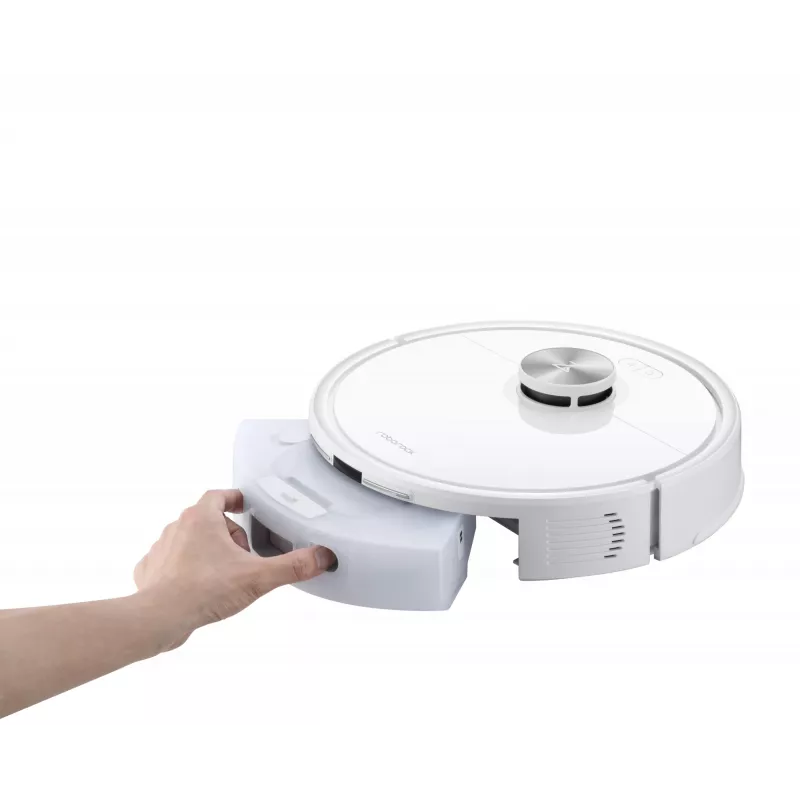 Roborock Q7 TF+ belaidis robotas dulkių siurblys su šlapiu valymu ir automatine baze – balta