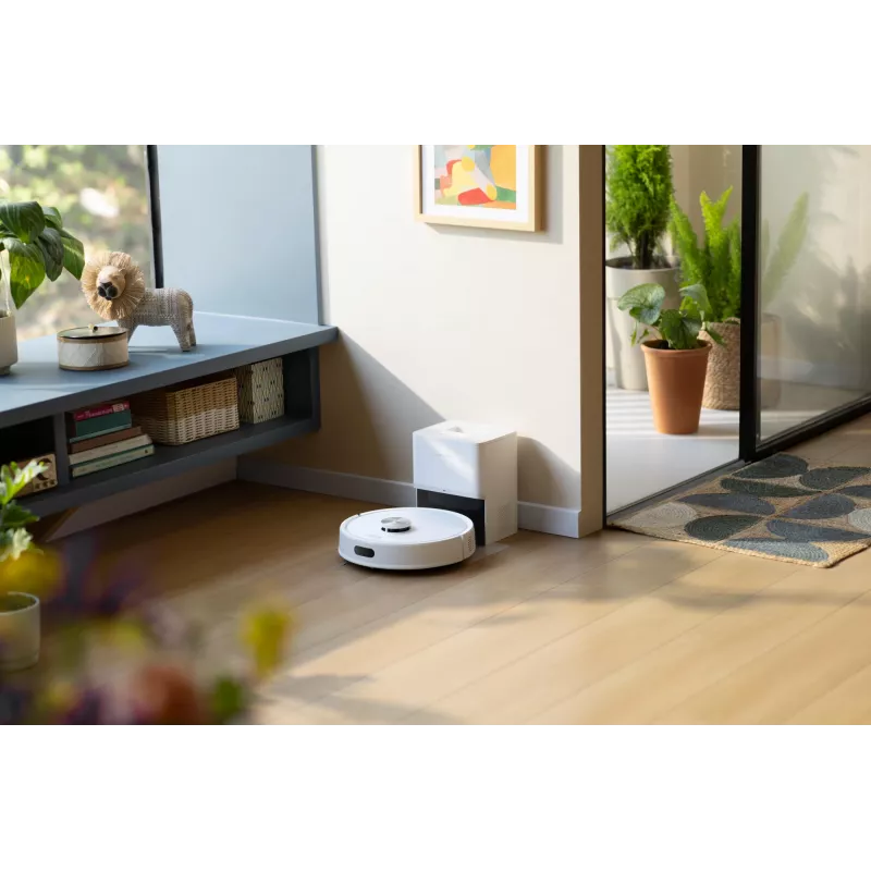 Roborock Q7 TF+ belaidis robotas dulkių siurblys su šlapiu valymu ir automatine baze – balta