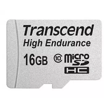 „Transcend“ 16 GB „MicroSDHC“ klasės 10 atminties kortelė su adapteriu