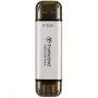 TRANSCEND ESD310C – 512 GB nešiojamas SSD diskas su USB Type-A ir USB Type-C jungtimis, sidabrinis