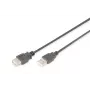 DIGITUS ASSMANN USB 2.0 prailginimo laidas, A tipo kištukas / lizdas, 5 m, juodas