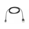 DIGITUS ASSMANN USB Type-C jungiamasis laidas, tipas C į A M/M, 1m Super Speed juodas