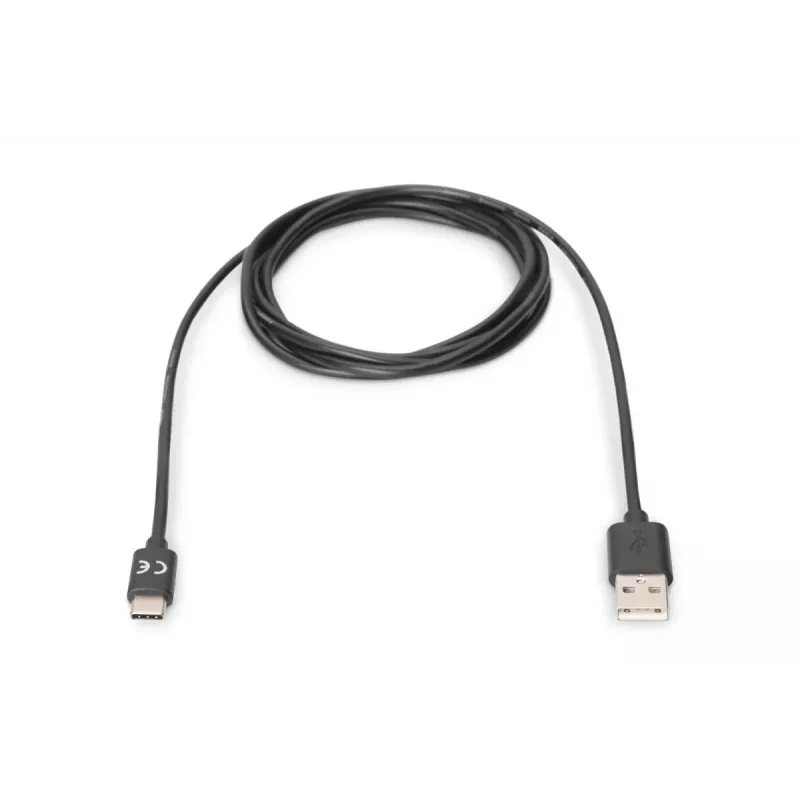 DIGITUS ASSMANN USB Type-C jungiamasis laidas, tipas C į A M/M, 1m Super Speed juodas