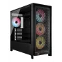 Korpusas CORSAIR FRAME 5000D RS ARGB Midi Tower Juodas — ATX, palaiko 3x140mm priekinius ventiliatorius, 2.5/3.5 colio diskus
