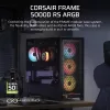 Korpusas CORSAIR FRAME 5000D RS ARGB Midi Tower Juodas — ATX, palaiko 3x140mm priekinius ventiliatorius, 2.5/3.5 colio diskus