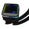 XPG LEVANTE II 360 Black, viskas viename skysčio aušintuvas, 12 cm, juodas