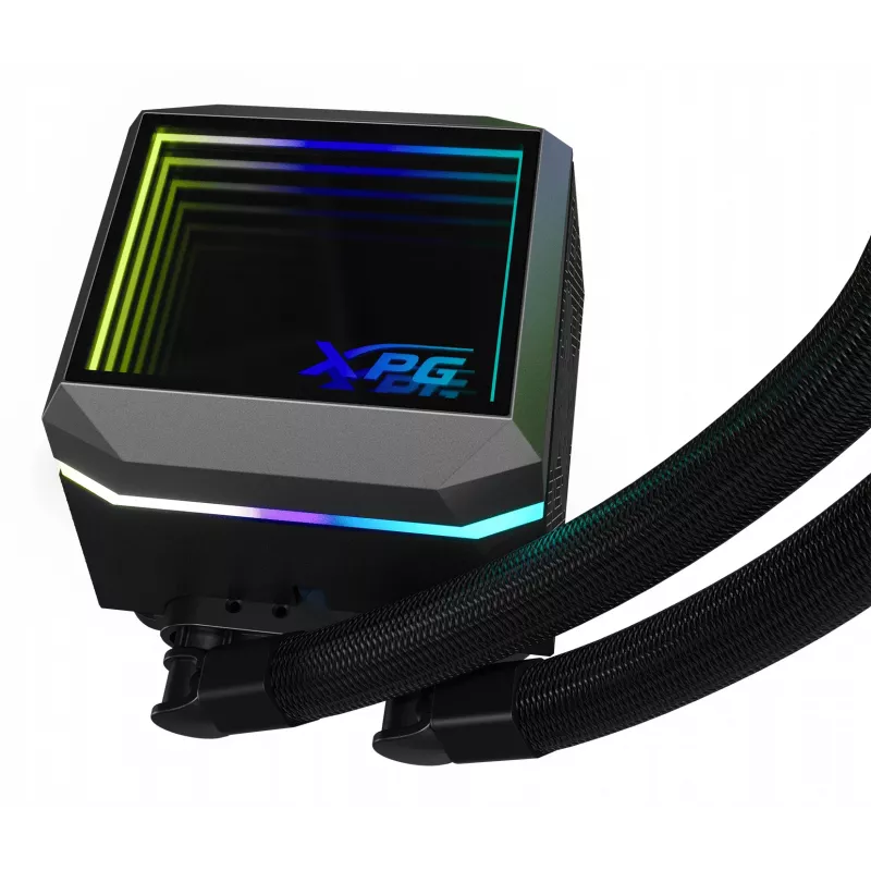 XPG LEVANTE II 360 Black, viskas viename skysčio aušintuvas, 12 cm, juodas