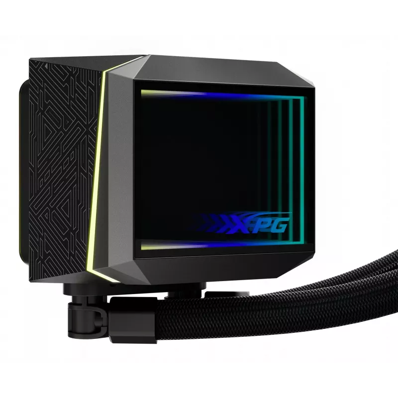 XPG LEVANTE II 360 Black, viskas viename skysčio aušintuvas, 12 cm, juodas