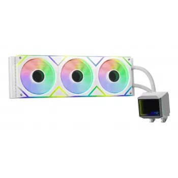 XPG LEVANTE II 360 White, vandens aušintuvas AIO, 12 cm, Baltas