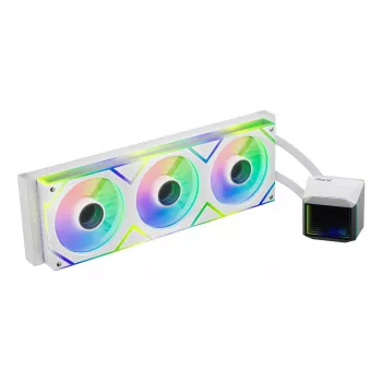 XPG LEVANTE II 360 White, vandens aušintuvas AIO, 12 cm, Baltas