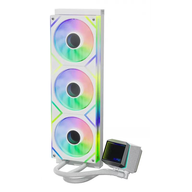 XPG LEVANTE II 360 White, vandens aušintuvas AIO, 12 cm, Baltas