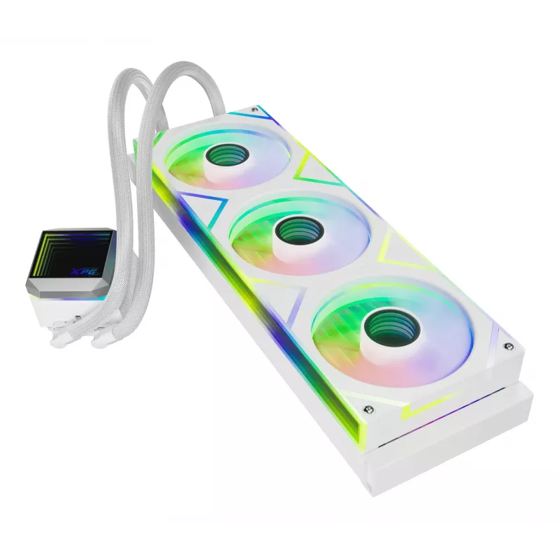 XPG LEVANTE II 360 White, vandens aušintuvas AIO, 12 cm, Baltas
