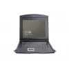 DIGITUS modulinė 43,2 cm (17 colių) TFT konsolė su 8 prievadų KVM RAL 9005 juoda - Qwerty US