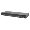 DIGITUS modulinė 43,2 cm (17 colių) TFT konsolė su 8 prievadų KVM RAL 9005 juoda - Qwerty US