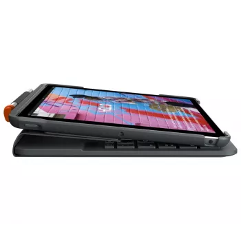 LOGITECH Slim Folio iPad 7 kartos Graphite Qwertz Deutsch