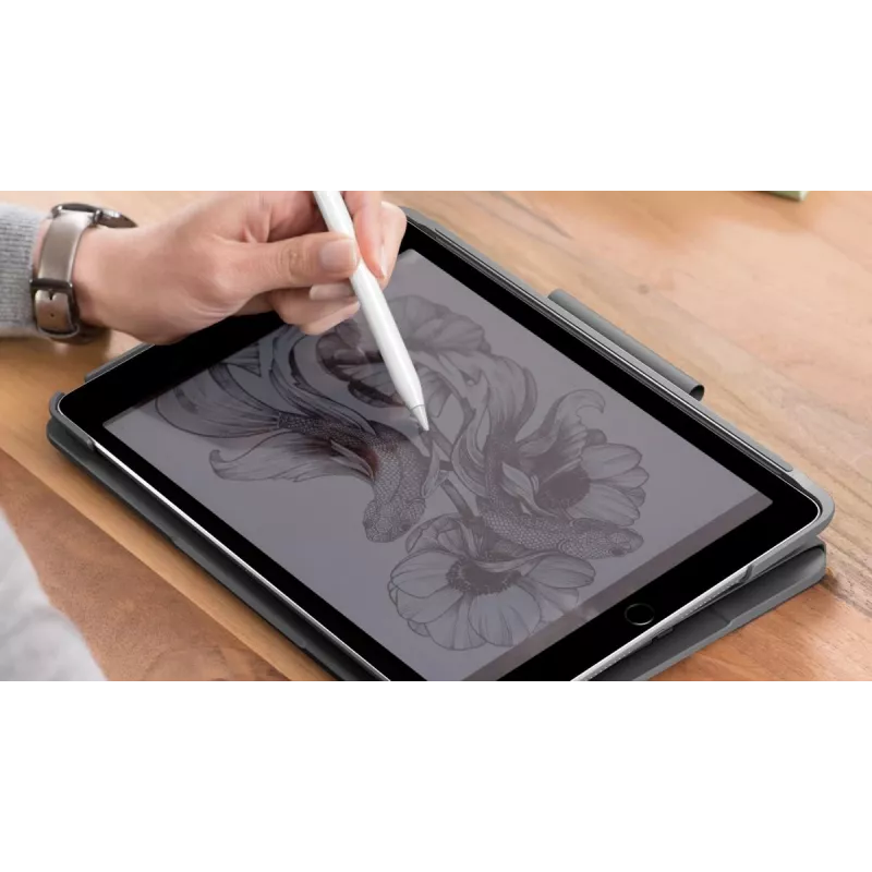 LOGITECH Slim Folio iPad 7 kartos Graphite Qwertz Deutsch