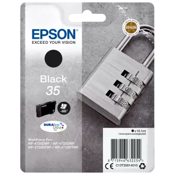 Kasetė Epson 35, juoda, skirta WF-4720, WF-4720DWF, WF-4725DWF, WF-4730, WF-4730DTWF, WF-4740, WF-4740DTWF