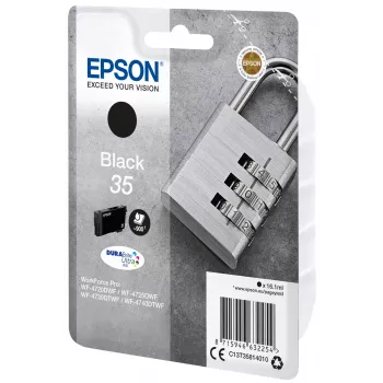 Kasetė Epson 35, juoda, skirta WF-4720, WF-4720DWF, WF-4725DWF, WF-4730, WF-4730DTWF, WF-4740, WF-4740DTWF