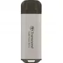 TRANSCEND ESD300S - 512GB nešiojamas SSD diskas - USB Type-C - 3D NAND Flash - sidabrinis