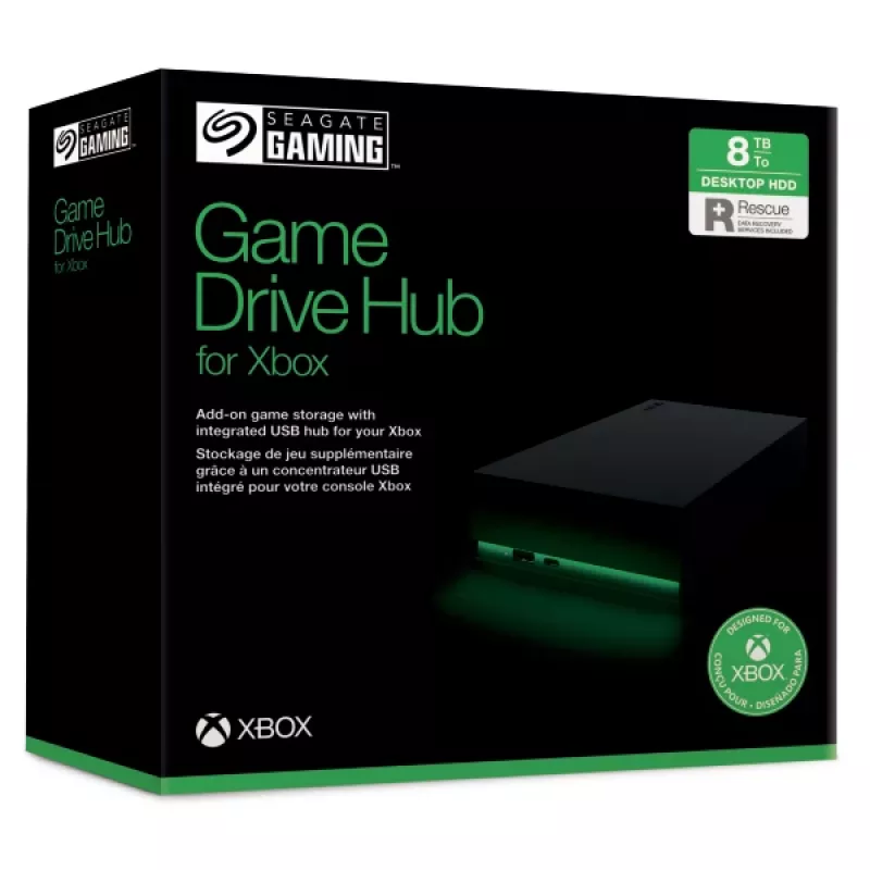 Išorinis kietasis diskas Seagate Game Drive Hub for Xbox 8 TB USB Type-A / USB Type-C 3.2 Gen 1 (3.1 Gen 1) Juodas