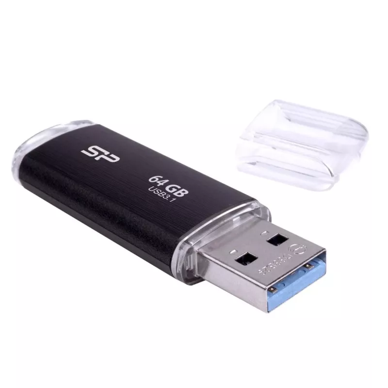 SILICON POWER USB atmintukas - 64GB Silicon Power USB 3.2 B02 juodas